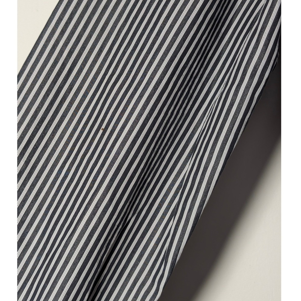Lafayette 148 New York Striped‎ Button Front Shirt Women's 12 Cotton - Picture 7 of 7